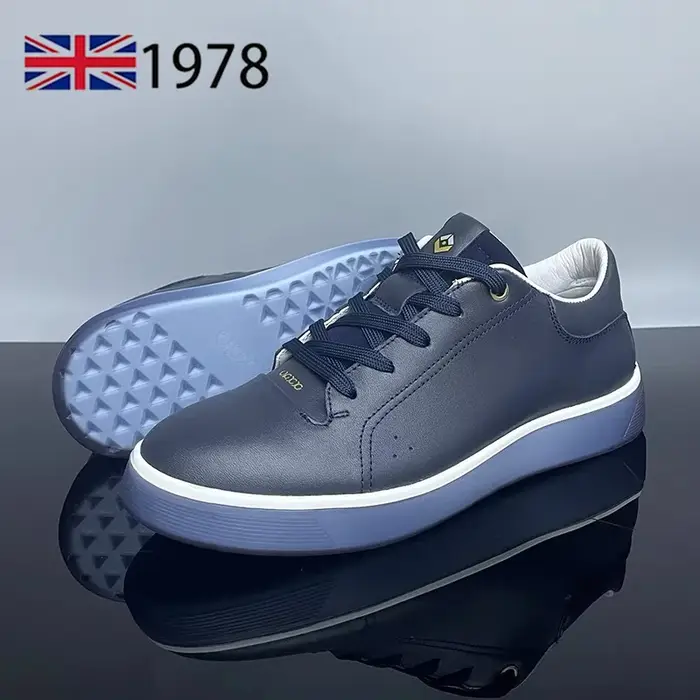 Chaussures d'entraînement respirantes en cuir véritable pour hommes