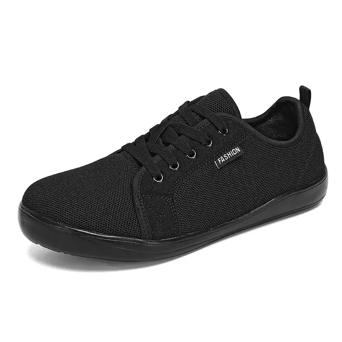 Chaussures pieds nus pour hommes avec boîte à bout large
