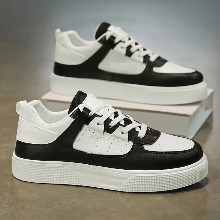 Chaussures de skate tendance pour hommes, basses, respirantes et confortables, à lacets, légères, dé