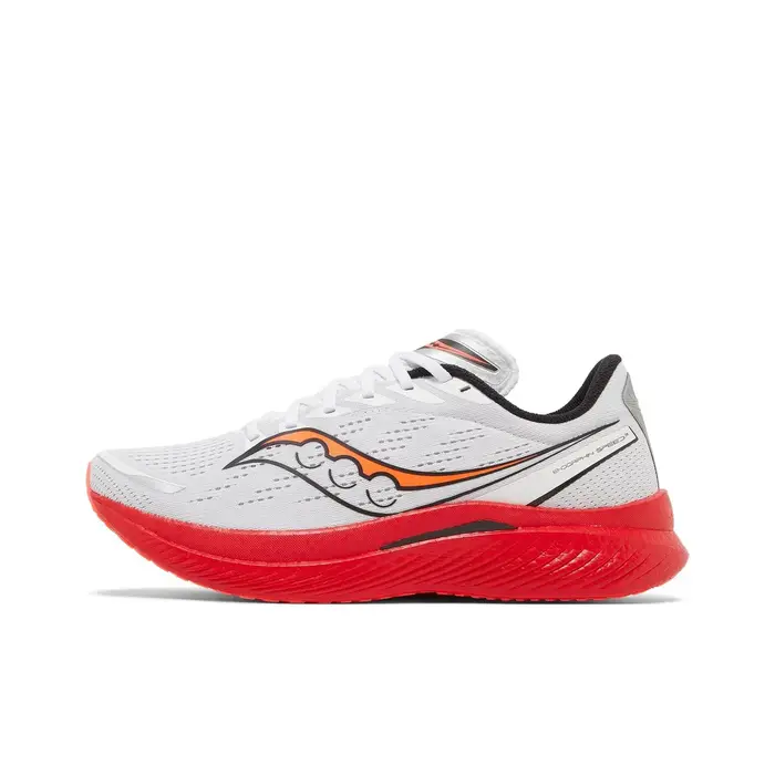 POIZON Saucony Endorphin Speed 3 Chaussures de course basses résistantes à l'abrasion unisexe blanc 