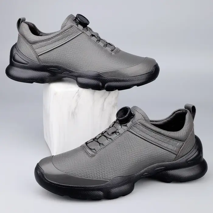 Chaussures de sport pour hommes en cuir véritable