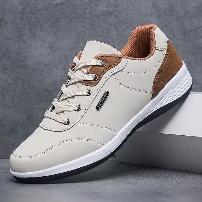 Nouvelles Chaussures de Sport 2026 en Cuir Imperméables Décontractées Antidérapantes à Absorption des Chocs pour Hommes – Idéales pour la Course et le Tennis