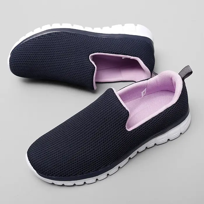 Baskets plates à enfiler pour femmes, chaussures de Sport confortables, de marche, légères, de grand