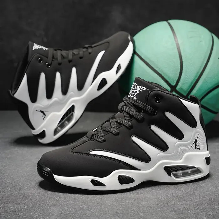 Chaussures de basket-ball pour hommes, respirantes, légères, antidérapantes, semelle en caoutchouc,