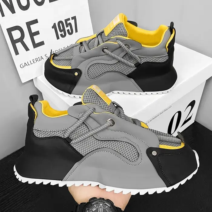 Baskets grande taille pour hommes mode chaussures décontractées en plein air respirant formateur Shhoes