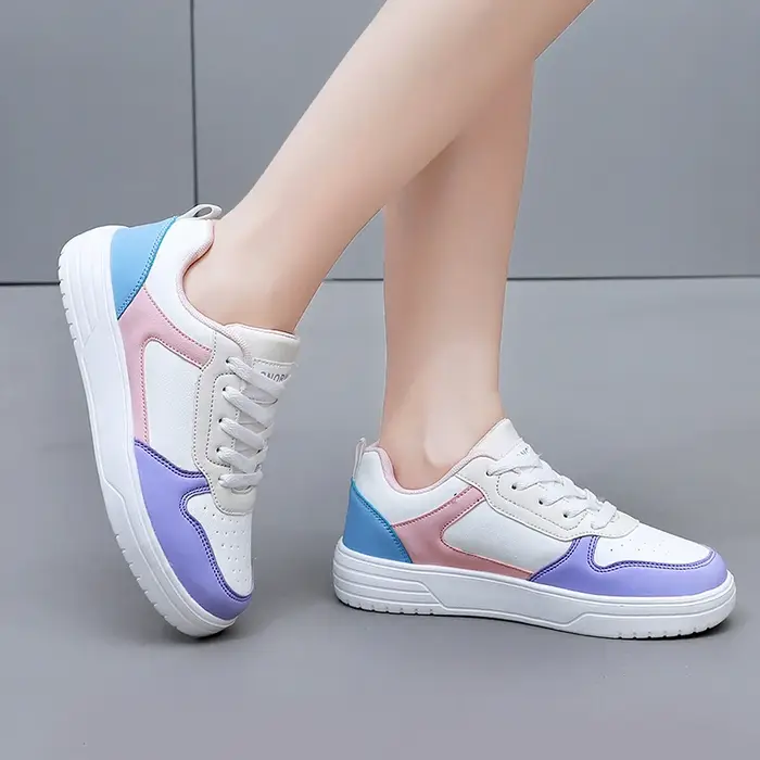 Chaussures de marche canisées respirantes pour femmes, baskets d'extérieur décontractées, mode féminine