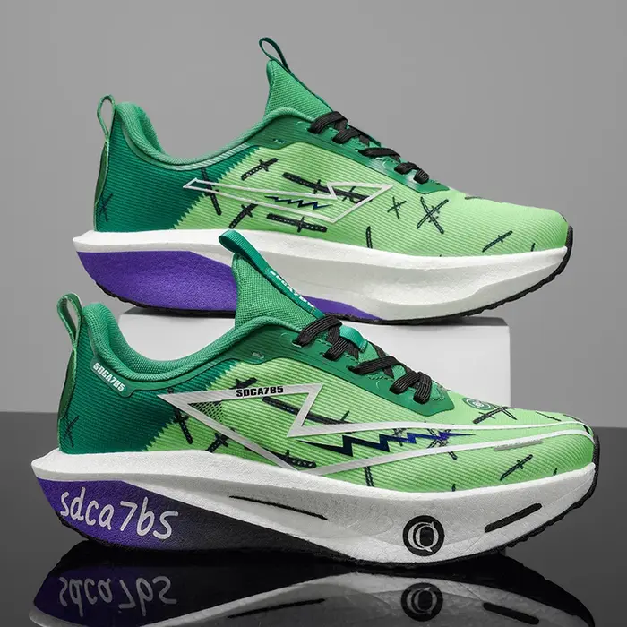 Chaussures de course Marathon avec plaque en carbone pour hommes