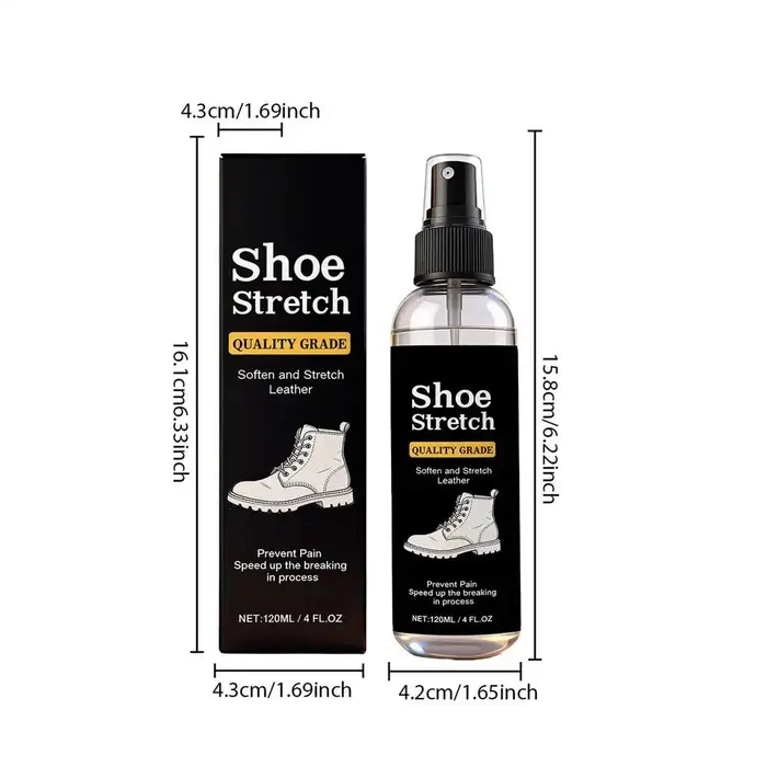 Spray d'entretien professionnel pour chaussures et bottes, 120 ml, liquide adoucissant et extensible