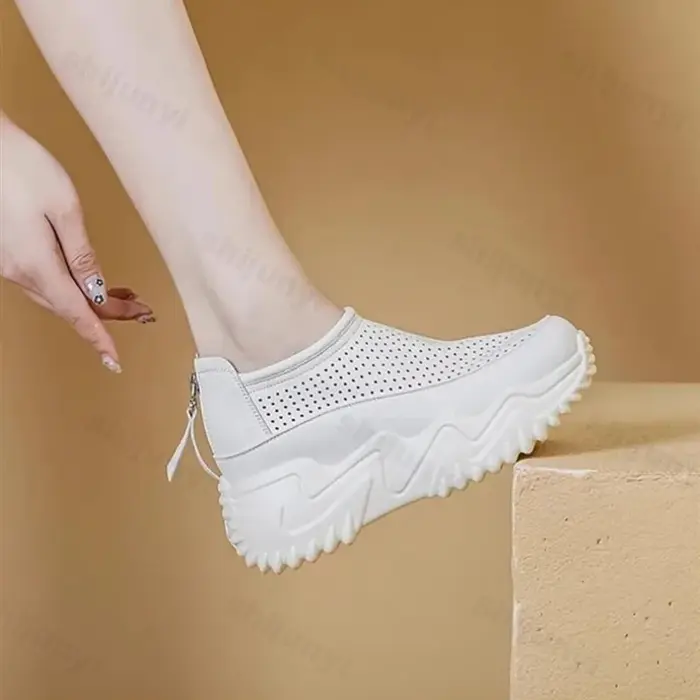 Chaussures plates à plateforme pour femme