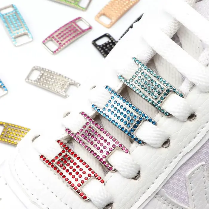 Coloré strass boucle lacets AF1 chaussure décoration bijoux baskets chaussures breloques bricolage l