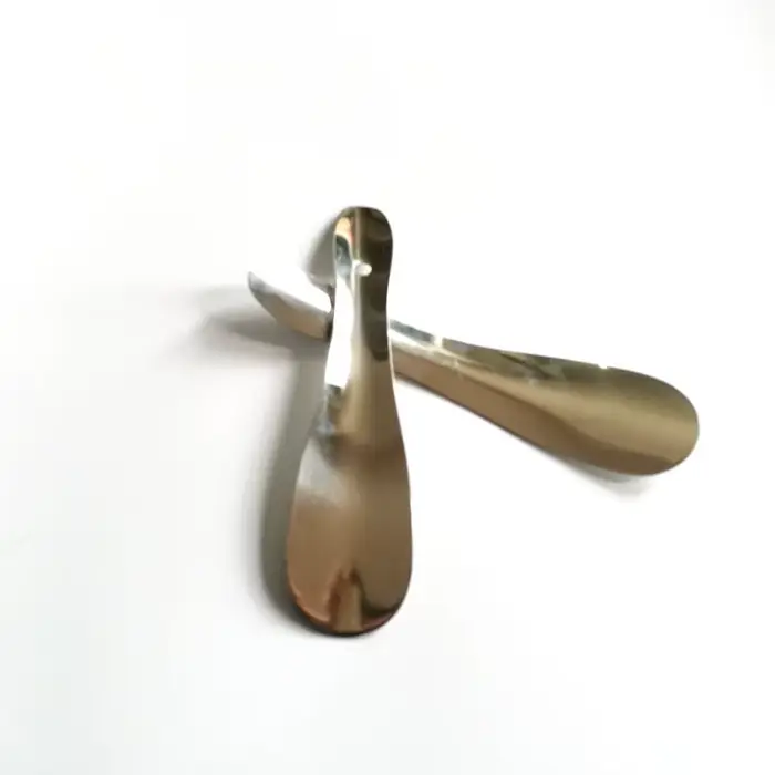 LumineArtworks en acier inoxydable, longueur sans nœud, droit, poignée incurvée, métal, 18cm