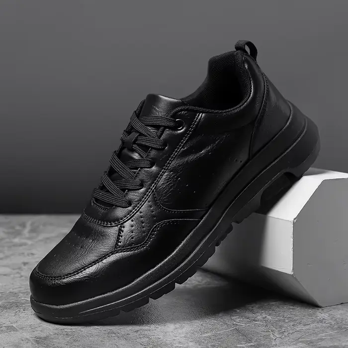 Baskets en cuir non ald pour hommes, chaussures décontractées, respirantes, loisirs, tendance