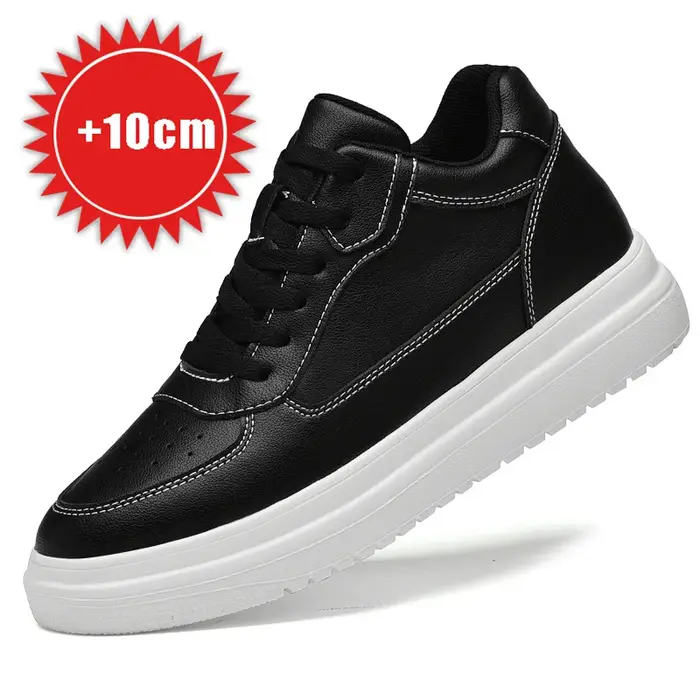 Chaussures d'ascenseur rehaussantes en cuir véritable pour hommes