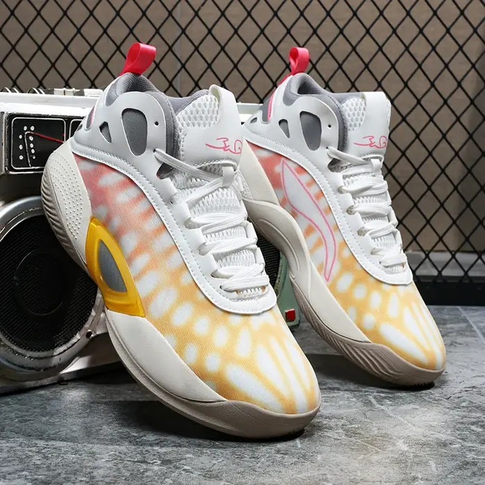 Baskets de basket-ball athlétiques pour hommes – Chaussures de course respirantes et antidérapantes