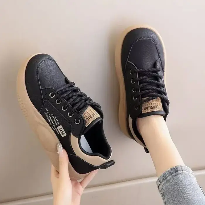 Baskets plateforme color block pour femmes