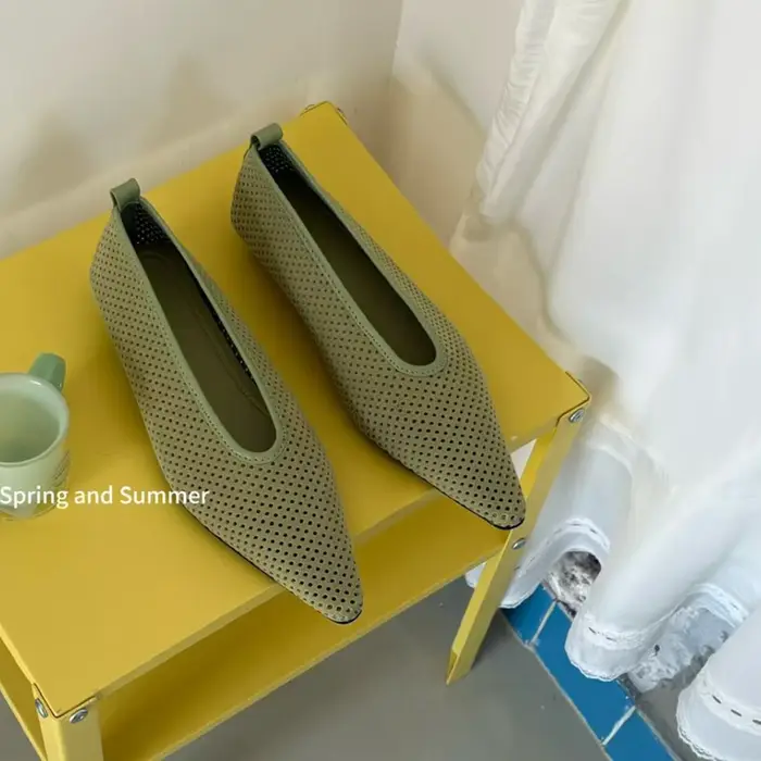 SUOJIALUN Nouvelle Collection Printemps 2026 Chaussures Bateau Femme Tendance à Bout Pointu