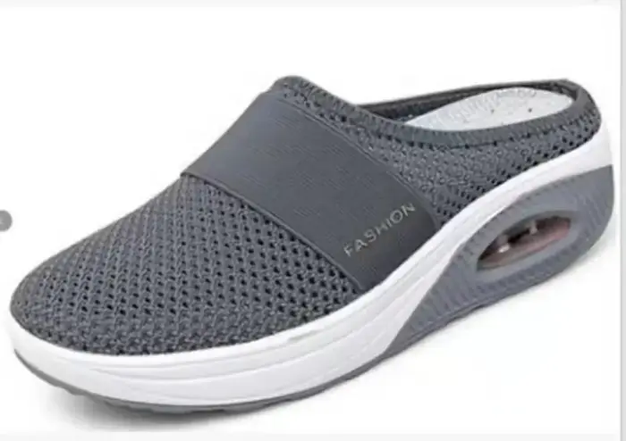 Chaussures de marche à coussin d'air pour femmes, Mules orthopédiques à plateforme pour dames diabét
