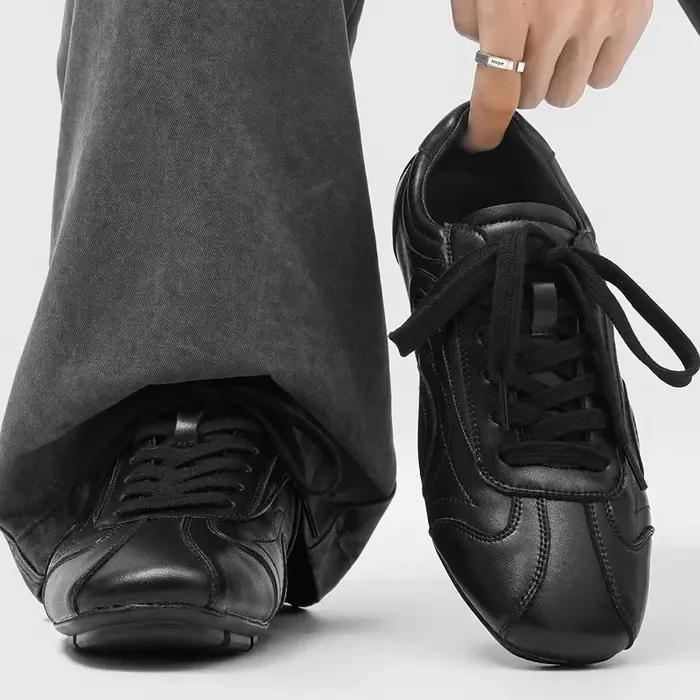 Chaussures de boxe décontractées et confortables pour hommes, semelle souple, style rétro haut de ga