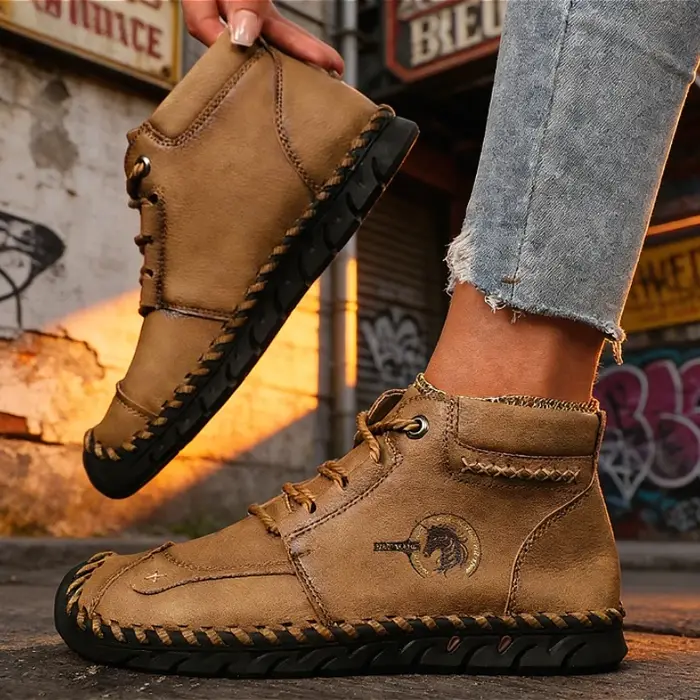 Ashion baskets à la main en cuir chaussures pour femmes mi-haut femmes chaussures plates décontractées nouvelles chaussures de créateur Mujer Zapatos Chaussure Femme