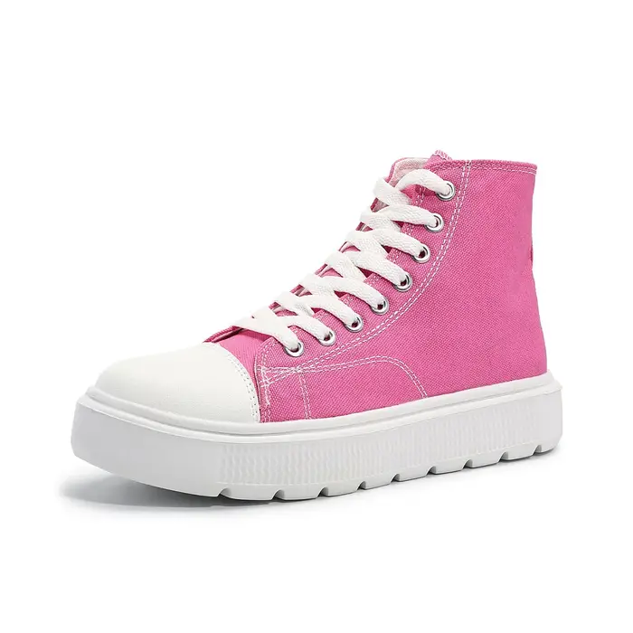 Femmes toile chaussures haut femme