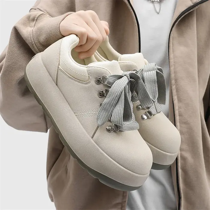 Chaussures de Skate épaisses pour hommes, baskets décontractées à bout surdimensionné, confortables 