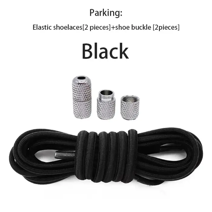 Lacets élastiques pour baskets, sans cravate, ronds de Tennis, sans attaches, pour enfants et adulte