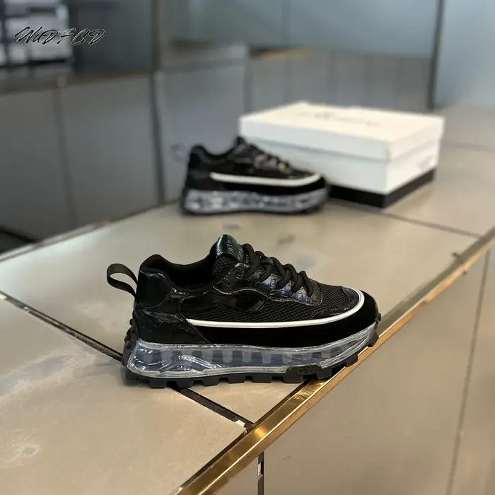 Grosse Sneaker hommes concepteur coussin d'air chaussure de Sport mode tissu en cuir décontracté respirant hauteur augmentée plate-forme conseil chaussures