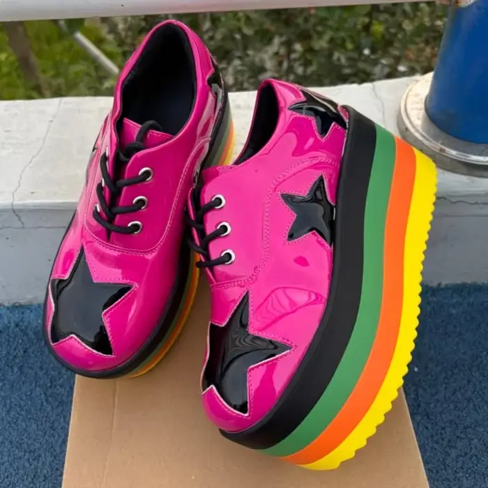 Star Rainbow Baskets décontractées pour femme