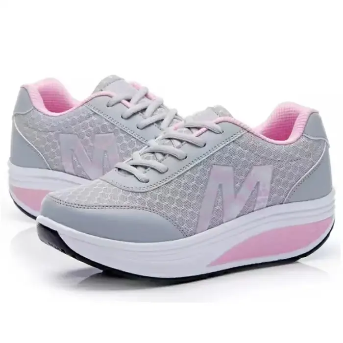 Taoinection-Baskets à l'offre elles compensées pour femmes, chaussures de sport respirantes, slim et décontractées
