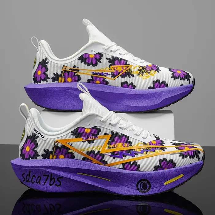 Chaussures de course Marathon avec plaque en carbone pour hommes