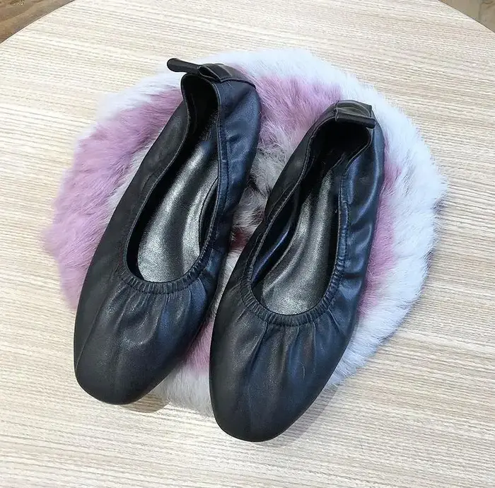KNCOKAR – chaussure de printemps pour grand-mère, semelle plate, nouveau Style, bouche peu profonde,