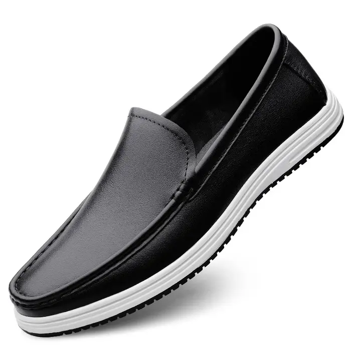 Chaussures en cuir véritable de haute qualité semelles de Massage bureau déplacements chaussures d'a
