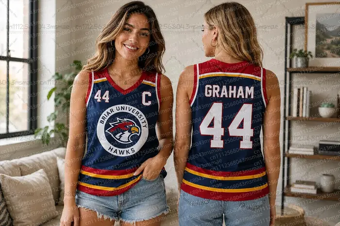 Maillot de basket sans manches 2026 Off Campus Briar University pour femme et enfant