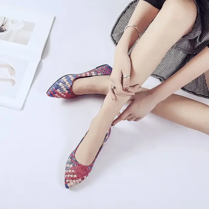 Chaussures pour femme 2025 bleu bout pointu femmes