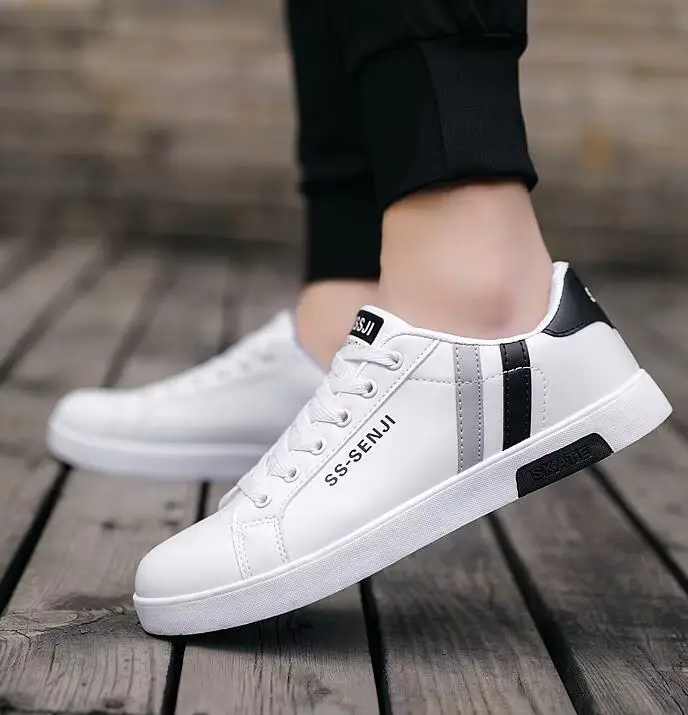 Baskets décontractées blanches confortables pour hommes
