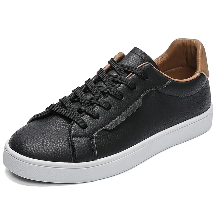 Chaussures de Skateboard en cuir pour hommes, baskets décontractées assorties avec tout, Cool Street