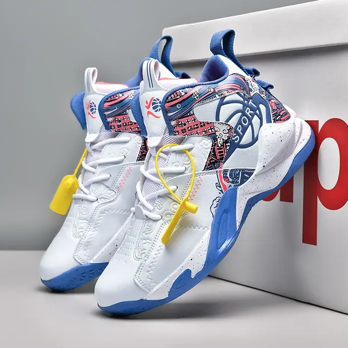 Chaussures de basket-ball pour hommes et femmes, respirantes, légères, de haute qualité, pour athlètes, course en plein air, sport, baskets d'entraînement unisexes