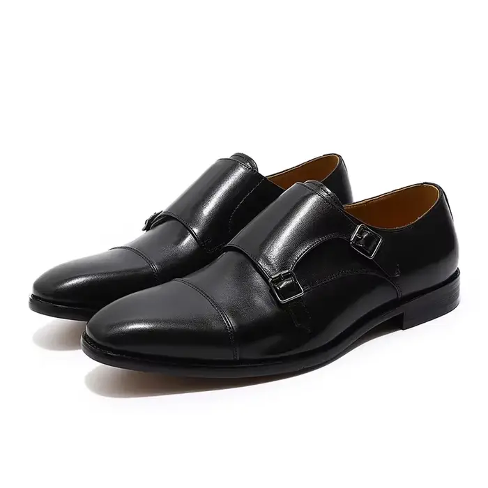 Mode marron noir hommes mocassins chaussures robe élégante costume formel chaussure en cuir respiran