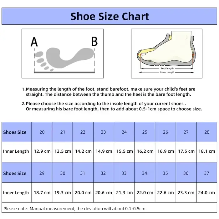 Chaussures orthopédiques Princepard pour enfants avec soutien de la voûte plantaire