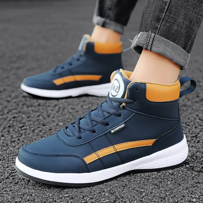 Baskets en cuir PU pour hommes