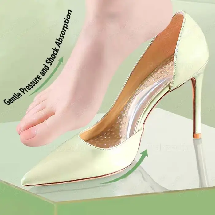 Semelles en silicone pour femmes Chaussures Pieds plats Soutien de la voûte plantaire Semelles ortho
