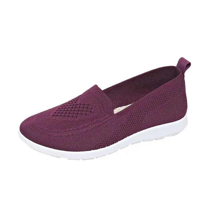  Chaussures pour femmes printemps été décontracté respirant semelle épaisse plat pas cher