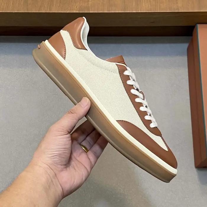 Baskets basses décontractées en cuir respirantes style rétro pour hommes – Chaussures confortables toutes saisons à