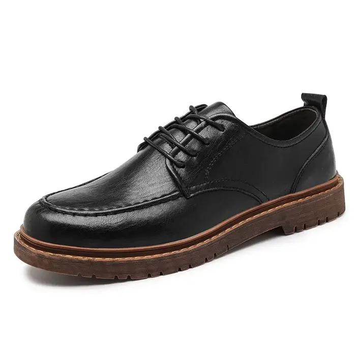 Automne nouveaux hommes en cuir décontraï chaussures richelieu luxueux