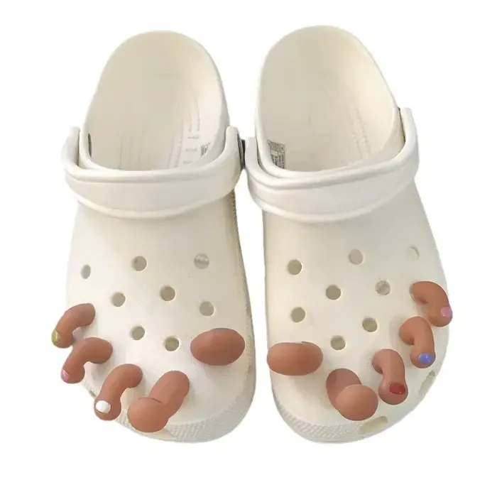 Breloques de chaussures de la série Parker de dessin animé mignon