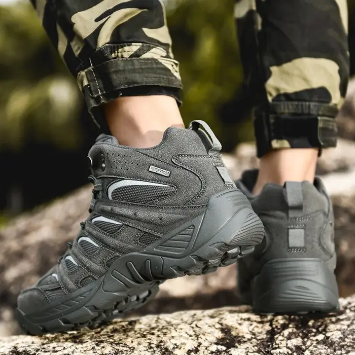 Chaussures de travail militaires respirantes pour hommes, bottes d'officier Dulboots, entraînement d