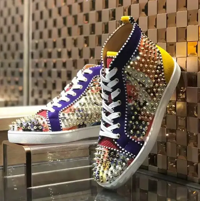 Baskets montantes en cuir pour hommes