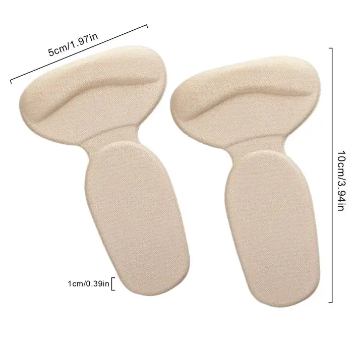 Protège-talons pour chaussures (2 pièces) – Coussinets souples auto-adhésifs absorbant les chocs pour bottes et