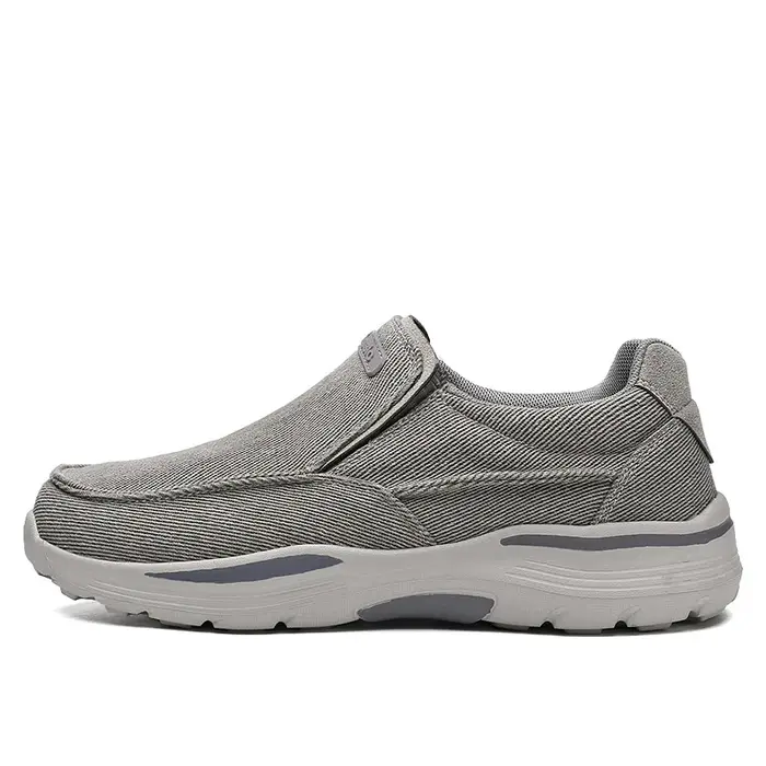 Chaussures décontractées pour hommes mocassins respirants en toile