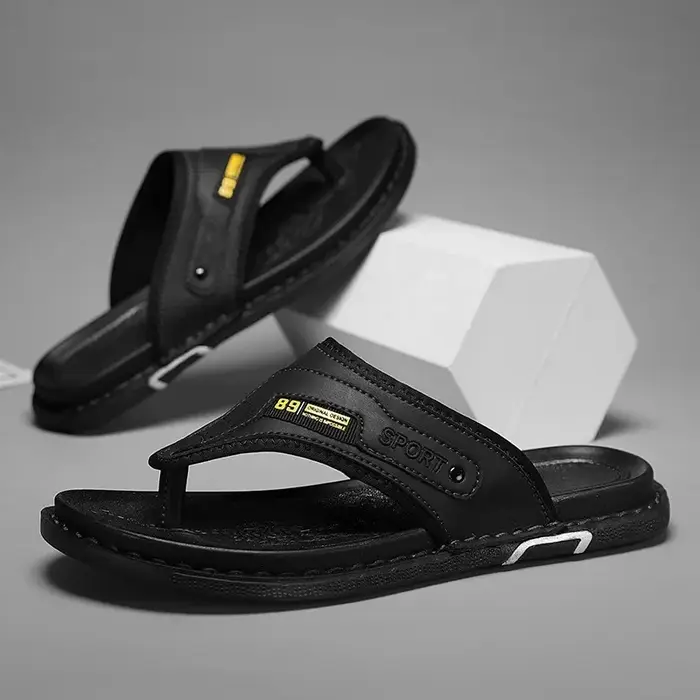Sandales de plage pour hommes, confortables et décontractées, en cuir Ultra Migration, pantoufles à 